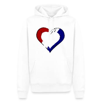 Die Niederländer Liebe - Männer Premium Bio Hoodie - Weiß - Vorne - Nico (187cm)