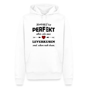 The Leverkusen team on the Rhine - Men’s Premium Organic Hoodie - white - Front - Nico (187cm)