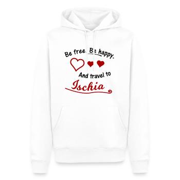 Die Reise nach Ischia - Männer Premium Bio Hoodie - Weiß - Vorne - Nico (187cm)