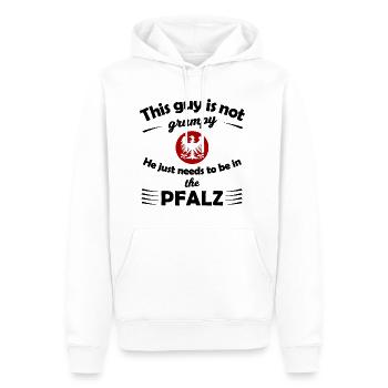 Mieux dans le Palatinat - Sweat à capuche Premium bio Homme - blanc - Devant - Nico (187cm)