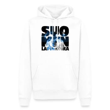 NASSU Lappari 022 - Männer Premium Bio Hoodie - Weiß - Vorne - Nico (187cm)