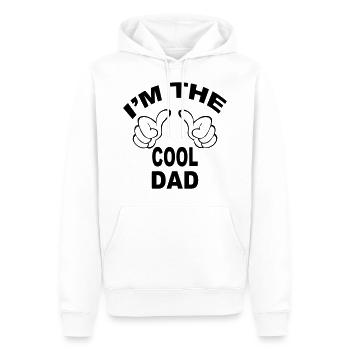i'm the cool dad - Men’s Premium Organic Hoodie - white - Front - Nico (187cm)