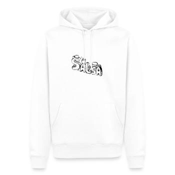 Salsa - Sweat à capuche Premium bio Homme - blanc - Devant - Nico (187cm)