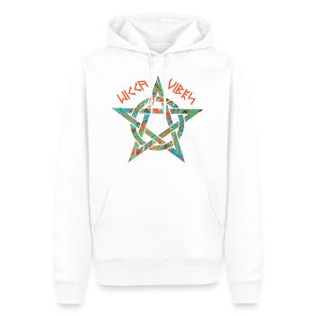 pentagramm 3 e 4 wicca vibes runen - Männer Premium Bio Hoodie - Weiß - Vorne - Nico (187cm)