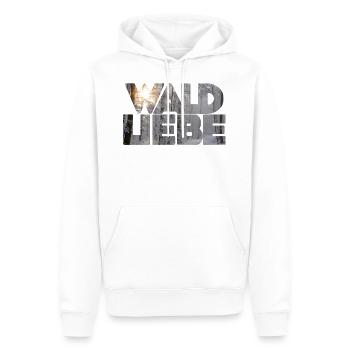 wald 56 - Männer Premium Bio Hoodie - Weiß - Vorne - Nico (187cm)