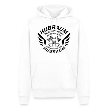 V8 Motor Engine US Car Muscle Car Hubraum Pick Up - Männer Premium Bio Hoodie - Weiß - Vorne - Nico (187cm)