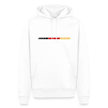 Germany - Männer Premium Bio Hoodie - Weiß - Vorne - Nico (187cm)