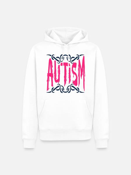 Autismus-Spektrum-Störung - Männer Premium Bio Hoodie - Weiß
