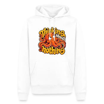 KRAKE - Männer Premium Bio Hoodie - Weiß - Vorne - Nico (187cm)