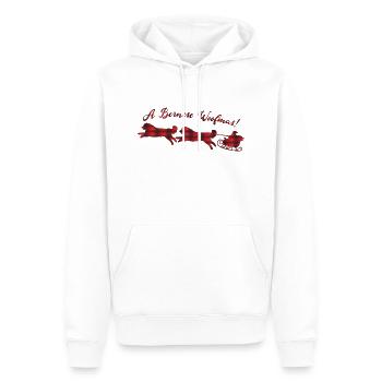 Noël du Bouvier Bernois - Sweat à capuche Premium bio Homme - blanc - Devant - Nico (187cm)