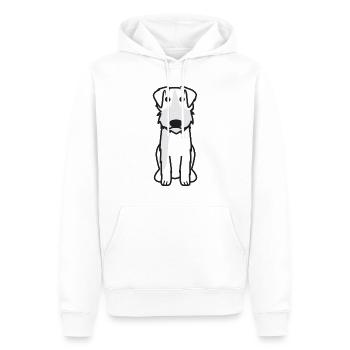 Bosnischer rauer Hund Cartoon Kawaii Illus - Männer Premium Bio Hoodie - Weiß - Vorne - Nico (187cm)