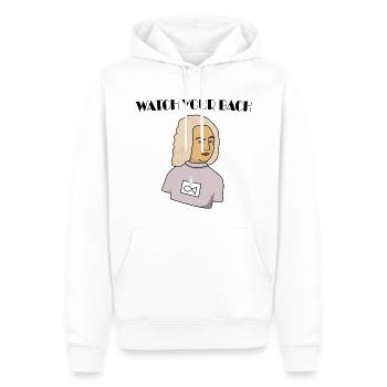 Watch your Bach - Sweat à capuche Premium bio Homme - blanc - Devant - Nico (187cm)