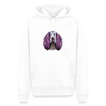 Englisch Springer Spaniel Hund Aquarell Illustrati - Männer Premium Bio Hoodie - Weiß - Vorne - Nico (187cm)