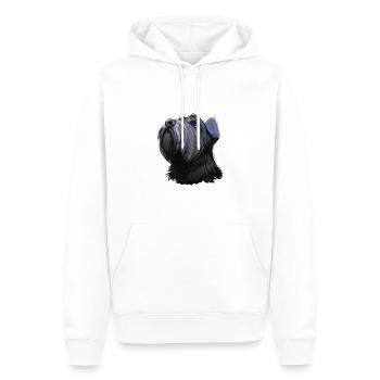 Mittelschnauze Standard Schnauzer Hund Illustration - Männer Premium Bio Hoodie - Weiß - Vorne - Nico (187cm)