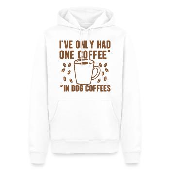 Café Disant Chien Cafés Cafés Amateurs de café - Sweat à capuche Premium bio Homme - blanc - Devant - Nico (187cm)