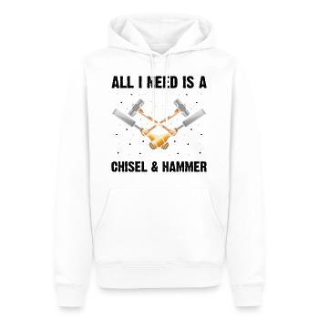 Mineraliensammler und Erze Mineralien Fan - Männer Premium Bio Hoodie - Weiß - Vorne - Nico (187cm)