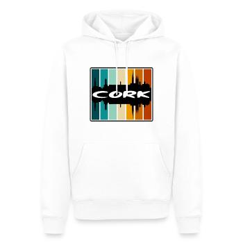 Cork Irland Skyline Silhouette Reise Souvenir - Männer Premium Bio Hoodie - Weiß - Vorne - Nico (187cm)