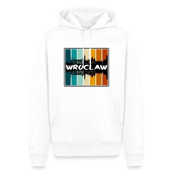 Breslau Polen Skyline Silhouette Reise Souvenir - Männer Premium Bio Hoodie - Weiß - Vorne - Nico (187cm)