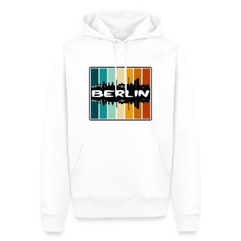 Berlin Deutschland Skyline Silhouette Reisesouvenir - Männer Premium Bio Hoodie - Weiß - Vorne - Nico (187cm)