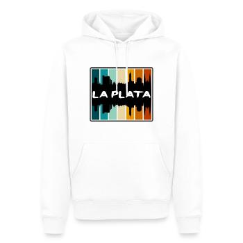 La Plata Argentinien Skyline Silhouette Reisen Souve - Männer Premium Bio Hoodie - Weiß - Vorne - Nico (187cm)