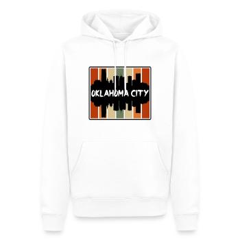 Oklahoma City Oklahoma Usa Skyline Silhouette Trav - Männer Premium Bio Hoodie - Weiß - Vorne - Nico (187cm)