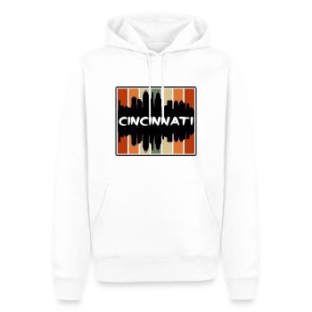 Cincinnati Ohio USA Skyline Silhouette Reisen Souv - Männer Premium Bio Hoodie - Weiß - Vorne - Nico (187cm)