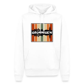 Groningen Niederlande Skyline Silhouette Reisen So - Männer Premium Bio Hoodie - Weiß - Vorne - Nico (187cm)