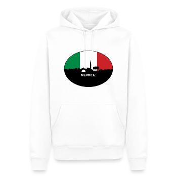 Venedig Italien Flagge Skyline Reise Souvenir - Männer Premium Bio Hoodie - Weiß - Vorne - Nico (187cm)