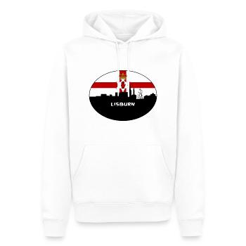 Lisburn Nordirland Flagge Skyline Reisen Souve - Männer Premium Bio Hoodie - Weiß - Vorne - Nico (187cm)
