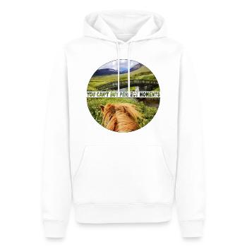 Horseback riding in nature! - Men’s Premium Organic Hoodie - white - Front - Nico (187cm)