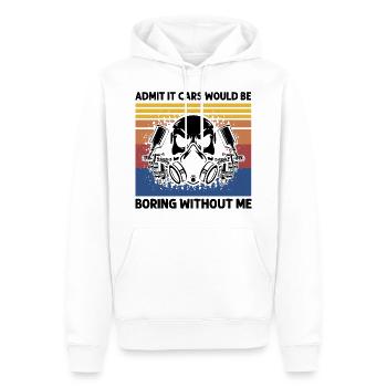 Autolackierer Angebot für Karosserietechniker - Männer Premium Bio Hoodie - Weiß - Vorne - Nico (187cm)