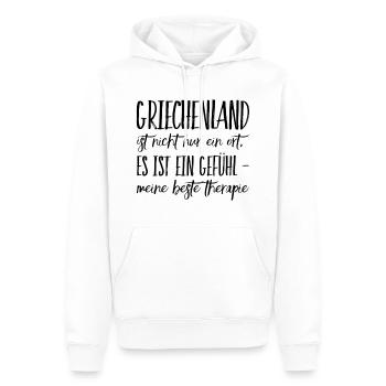 Lustiger Griechischer Spruch Griechenland Geschenk - Männer Premium Bio Hoodie - Weiß - Vorne - Nico (187cm)