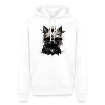 Cool Yorkshire Terrier - Men’s Premium Organic Hoodie - white - Front - Nico (187cm)