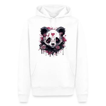 Panda - Sweat à capuche Premium bio Homme - blanc - Devant - Nico (187cm)