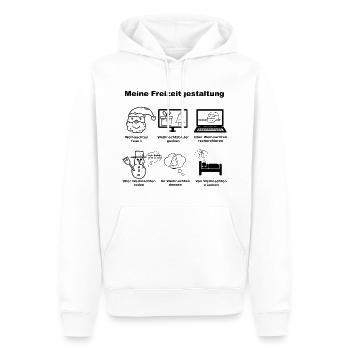 Weihnachten Freizeit Christmas Weihnachtsmann - Männer Premium Bio Hoodie - Weiß - Vorne - Nico (187cm)