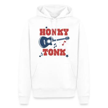 Honky Tonk - Sweat à capuche Premium bio Homme - blanc - Devant - Nico (187cm)