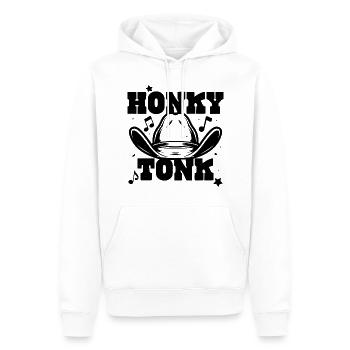 Honky Tonk - Sweat à capuche Premium bio Homme - blanc - Devant - Nico (187cm)