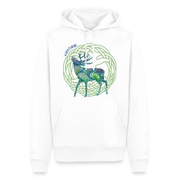 hirsch durathror e 115 - Men’s Premium Organic Hoodie - white - Front - Nico (187cm)