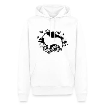 ROUGH COLLIE Chiens Chien de troupeau Wilsigns - Sweat à capuche Premium bio Homme - blanc - Devant - Nico (187cm)