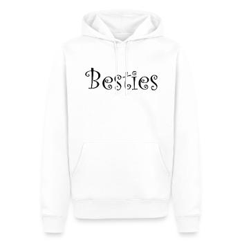 Besties quote - Men’s Premium Organic Hoodie - white - Front - Nico (187cm)