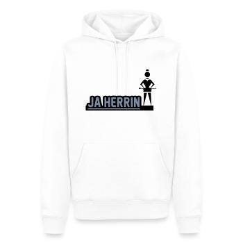 ja_herrin - Men’s Premium Organic Hoodie - white - Front - Nico (187cm)