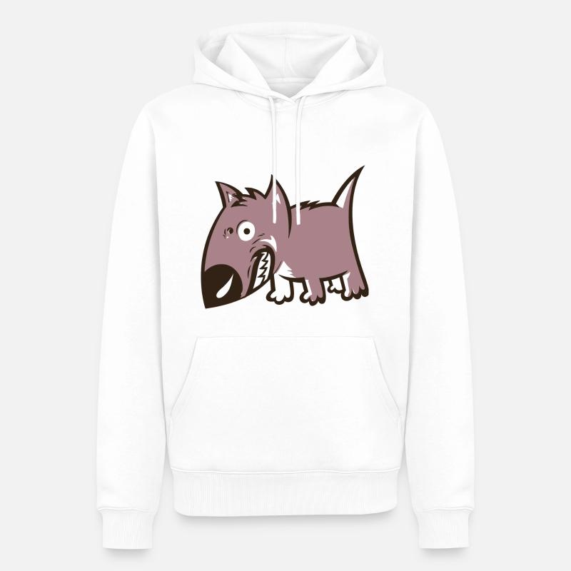 Bull Terrier - Sweat à capuche Premium bio Homme - blanc