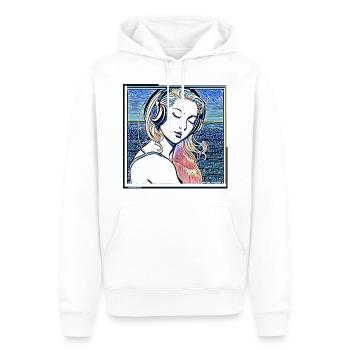 Herrenkollektion | Online-Modus - Männer Premium Bio Hoodie - Weiß - Vorne - Nico (187cm)