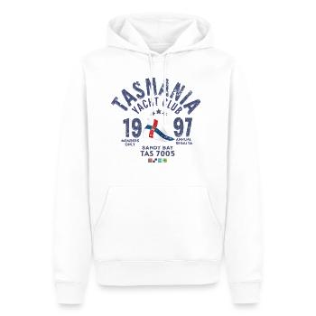 Tasmanien Yacht Segelclub Jahrgang 1 - Männer Premium Bio Hoodie - Weiß - Vorne - Nico (187cm)