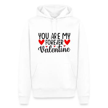 You Are My Forever Valentine - Männer Premium Bio Hoodie - Weiß - Vorne - Nico (187cm)