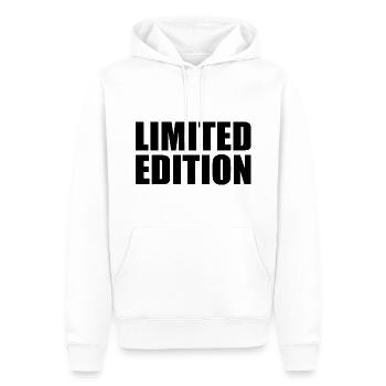 Limited edition - Männer Premium Bio Hoodie - Weiß - Vorne - Nico (187cm)