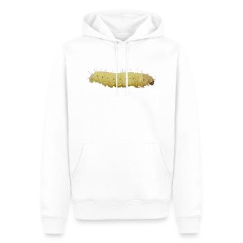 Raupe - Männer Premium Bio Hoodie - Weiß - Vorne - Nico (187cm)