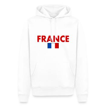 Frankreich - Männer Premium Bio Hoodie - Weiß - Vorne - Nico (187cm)