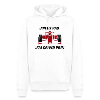 Ich kann keinen großen Preis haben - Männer Premium Bio Hoodie - Weiß - Vorne - Nico (187cm)