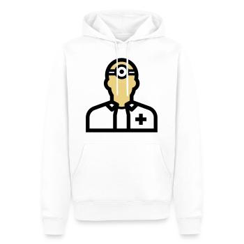 Pflegepersonal, Krankenpfleger, Pfleger, Arzt, - Männer Premium Bio Hoodie - Weiß - Vorne - Nico (187cm)